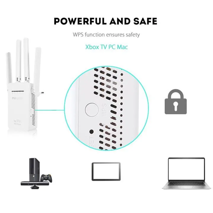 Wifi Repeater Wireless Router Extender Signal Booster with Antenna