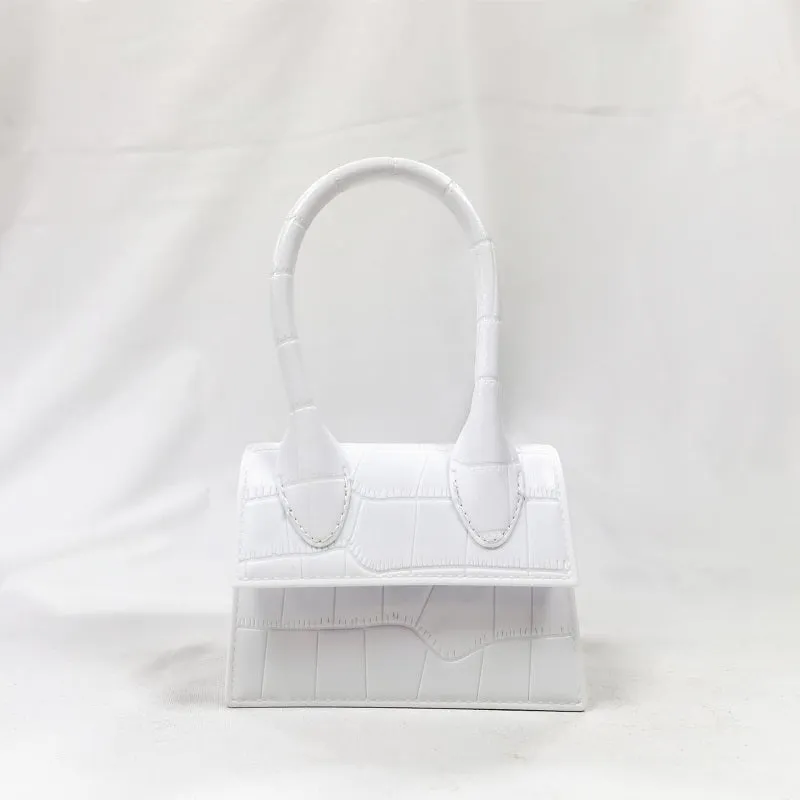 Womens Stone Pattern Mini Messenger Crossbody Chain Bag