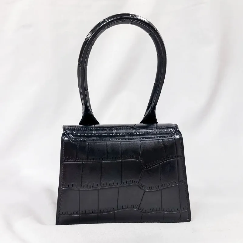 Womens Stone Pattern Mini Messenger Crossbody Chain Bag