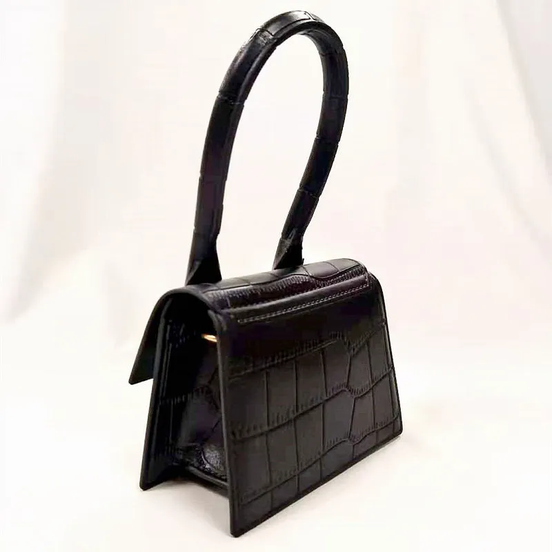Womens Stone Pattern Mini Messenger Crossbody Chain Bag