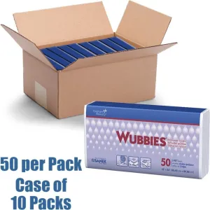 Wubbies All-Purpose Embossed Disposable Towels / 50 Wubbies Per Pack, 10 Packs Per Case = 500 Wubbies Total by Graham Beauty