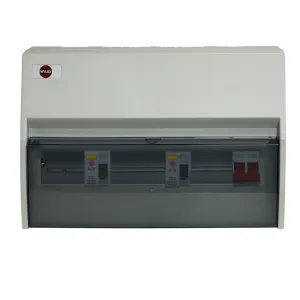 Wylex NHRS10SSLHI 15 Way Insulated High Integrity   100A Main Switch, 2x80A 30mA Type AC RCD