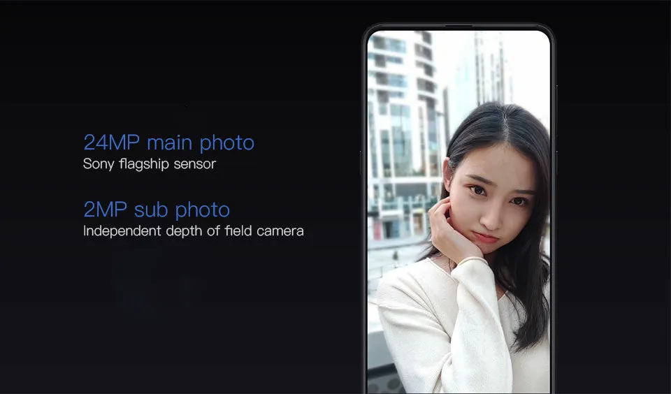 Xiaomi Mi Mix 3 Smartphone 6GB 128GB Snapdragon 845 Octa Core  24.0MP Front Camera Wireless Charging  Black