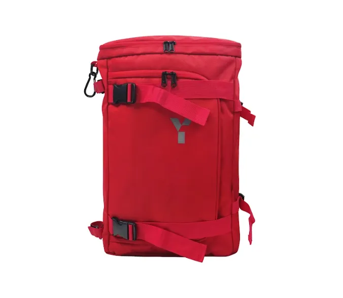 Y1 Accra Canvas Backpack - Red