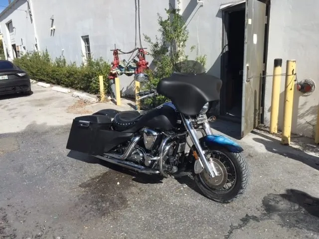 Yamaha Roadstar 1999-2007 Extended 6" Stretched Saddlebags w/ Lids and Rear Fender