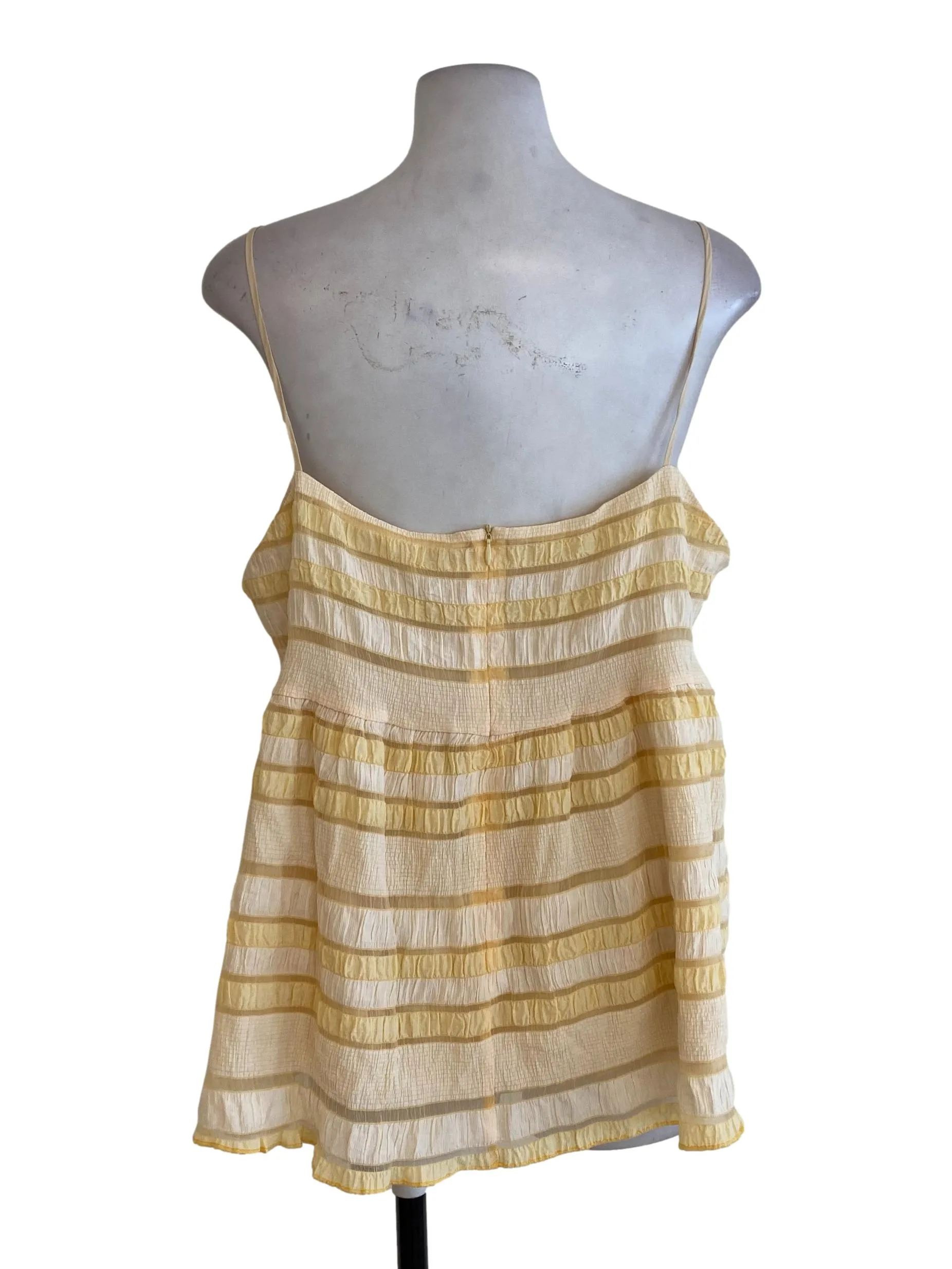 Yellow Striped Top