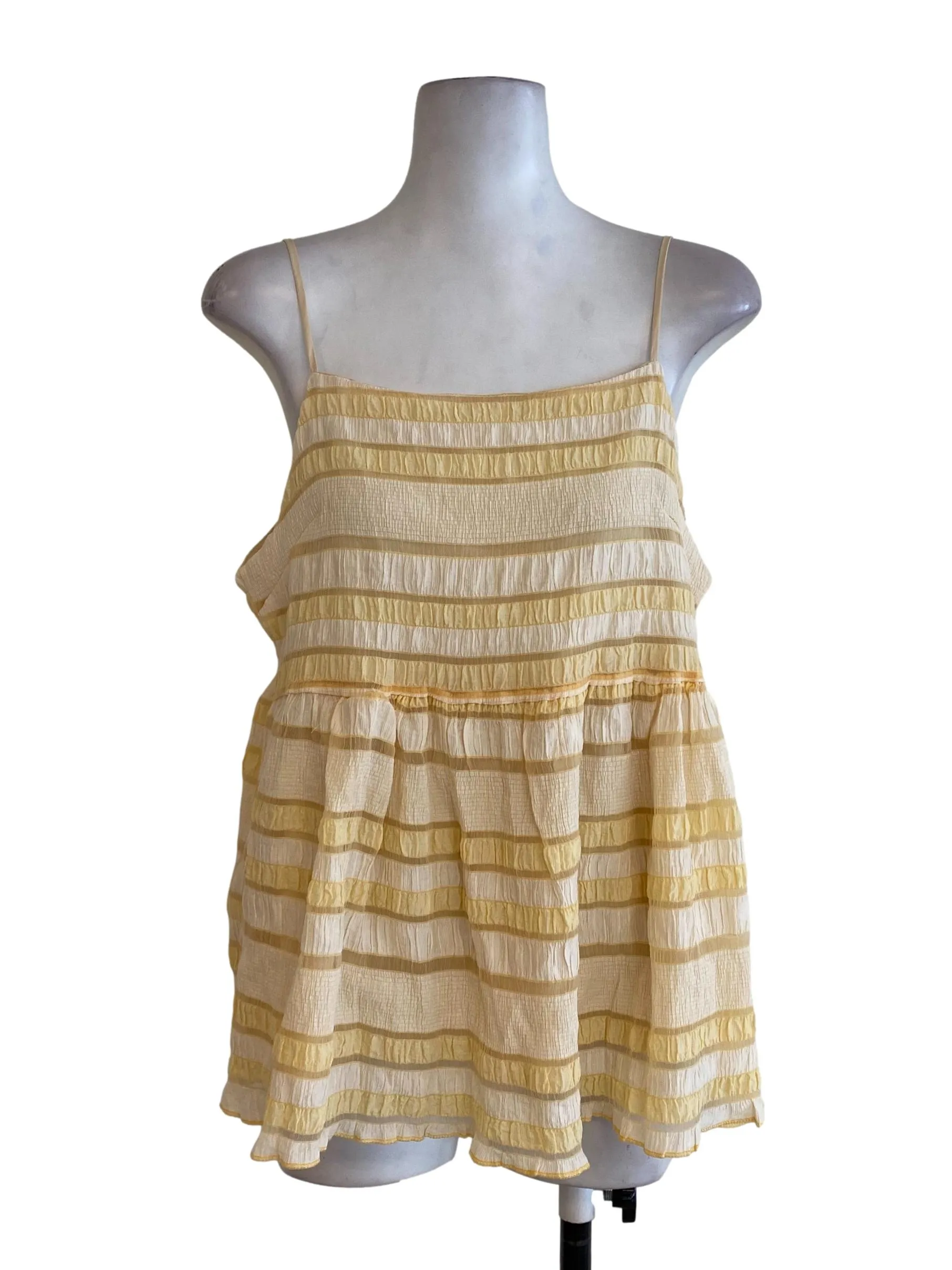 Yellow Striped Top