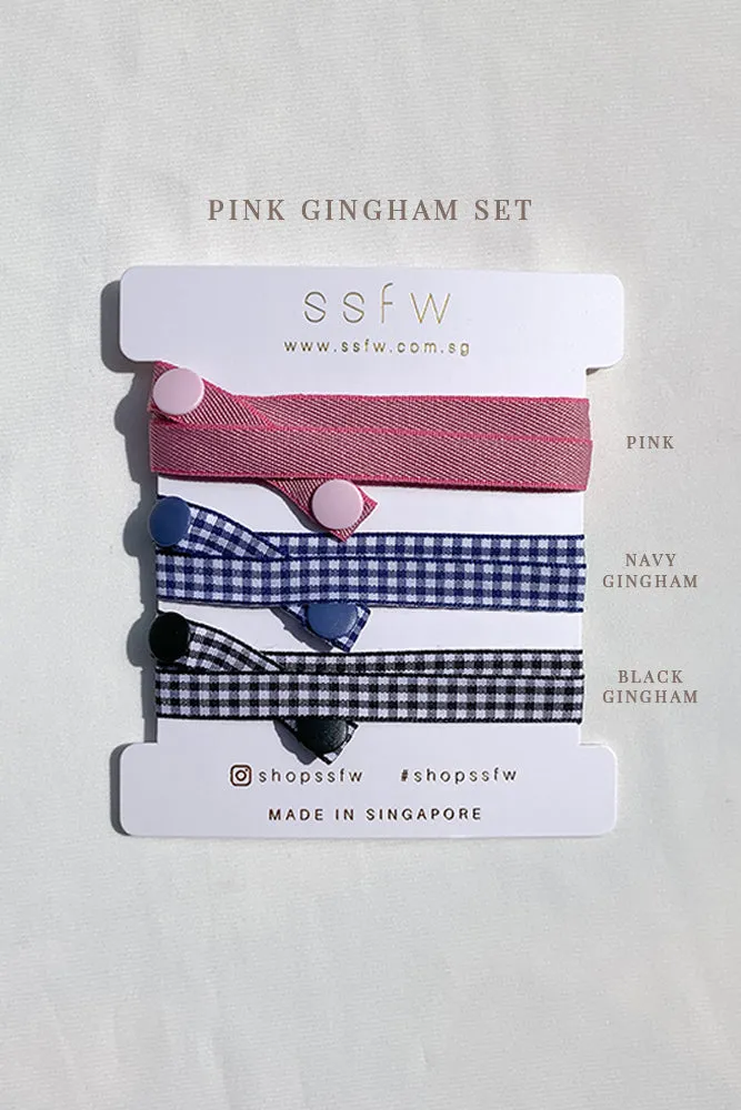 Your Daily Mask Strap - Gingham Edition (Set of 3)