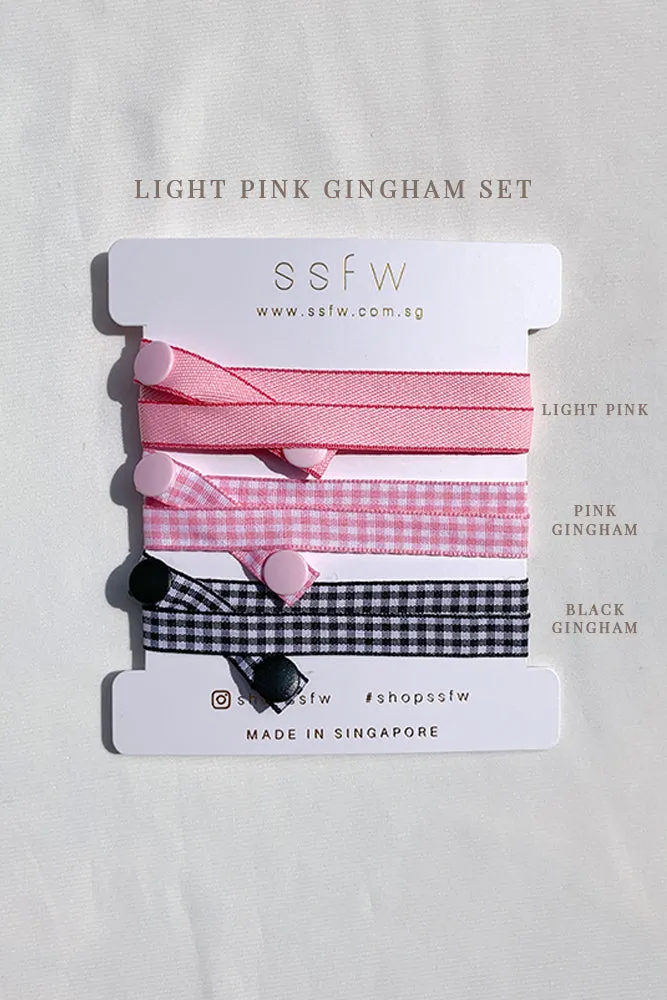 Your Daily Mask Strap - Gingham Edition (Set of 3)
