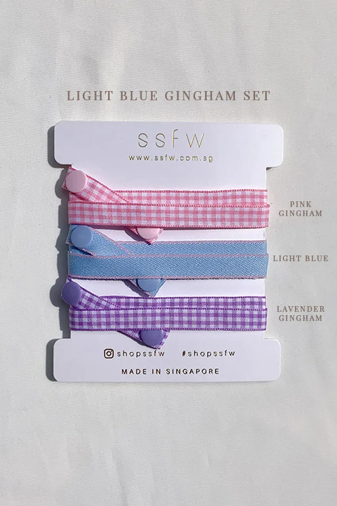 Your Daily Mask Strap - Gingham Edition (Set of 3)