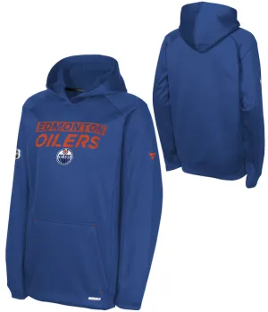 Youth Edmonton Oilers Pro Rink Poly Fleece Pullover Hoodie